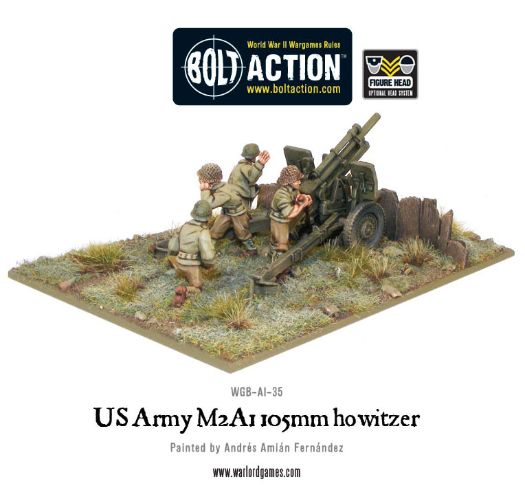 WGB AI 35 US 105mm Howitzer C Warlord Games