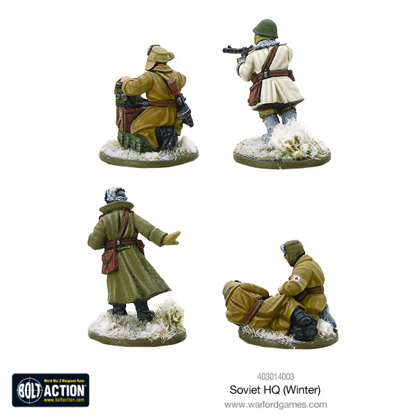 Soviet HQ, Bolt Action, Winter Range | Warlord Games