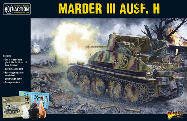 Marder III Ausf. H, plastic, SPG, German Army | Warlord Games