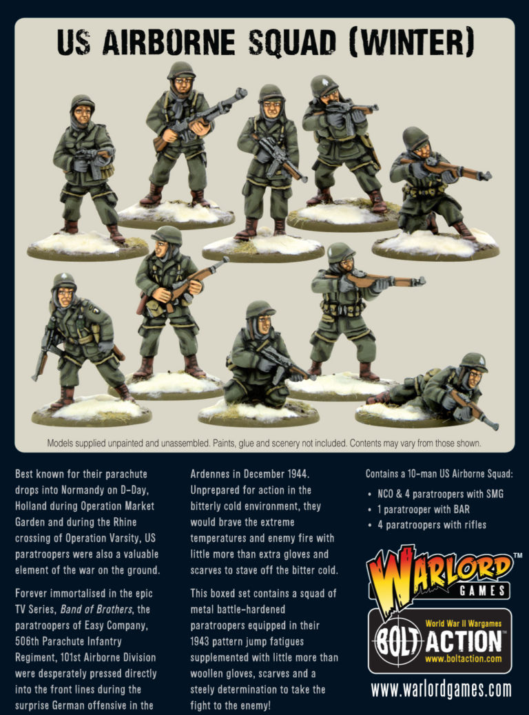 402213102-US-Airborne-Squad-(Winter)-Box-Back - Warlord Games