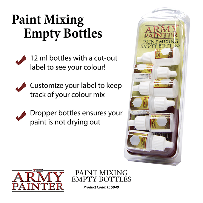 The Army Painter: Paint Mixing Empty Bottles - Fair Game