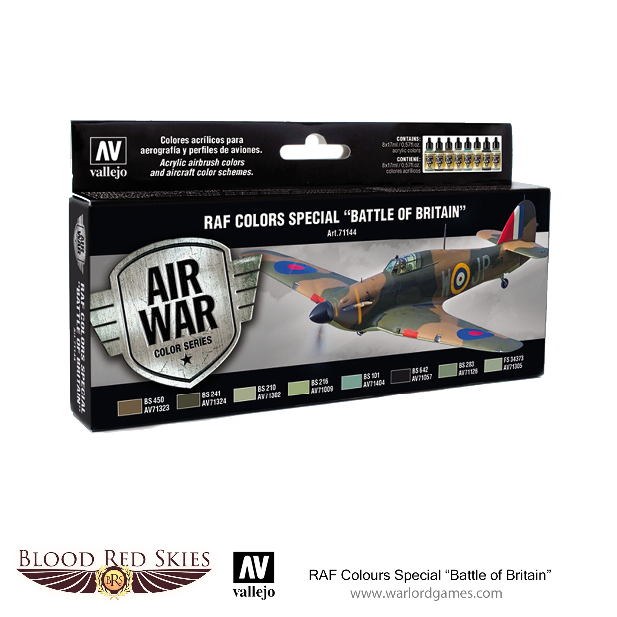 Blood Red Skies: Vallejo Paints Sets RAF - Warlord Games