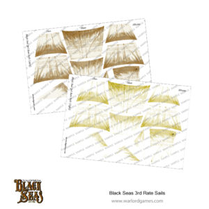 Black Seas 3rd rate Sails (light + dark)